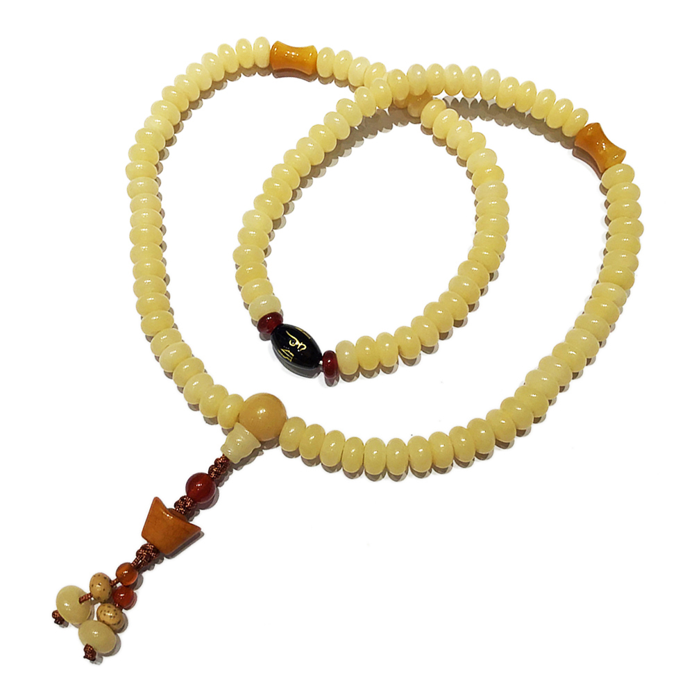 元寶&菩提根108念珠4*8mm【十方】130009