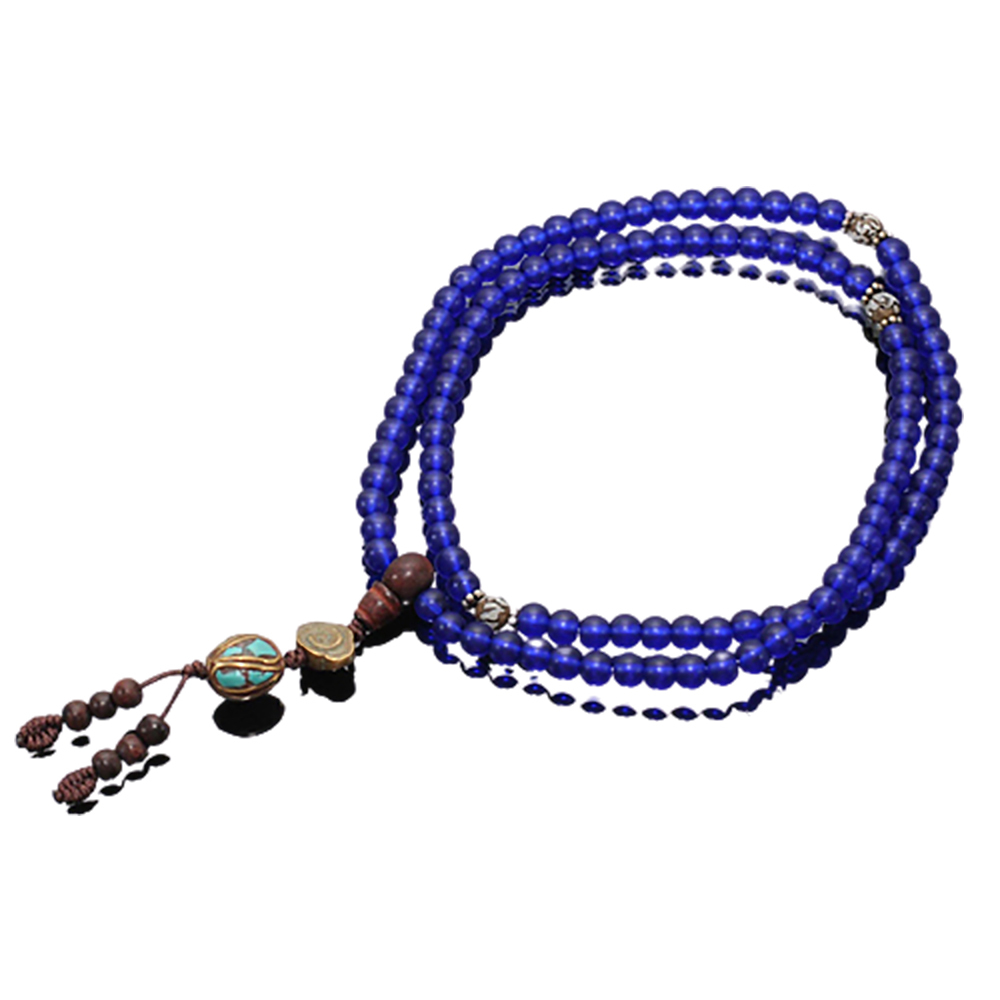 金剛杵&西藏藍琉璃108念珠6mm【十方】131308