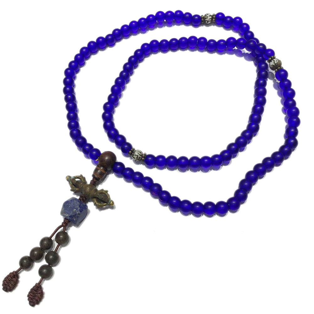 金剛杵&西藏藍琉璃108念珠6mm【十方】131307