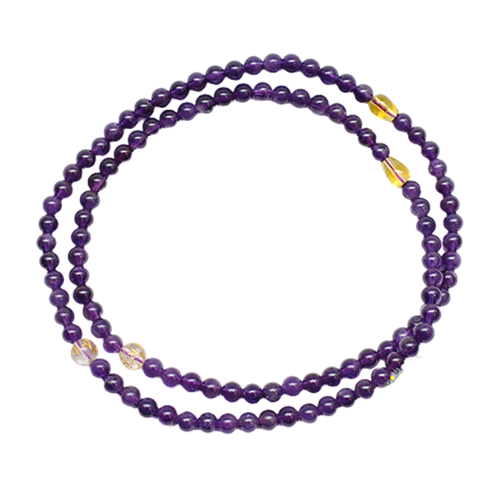 六字真言+紫晶108念珠6mm【十方】133667