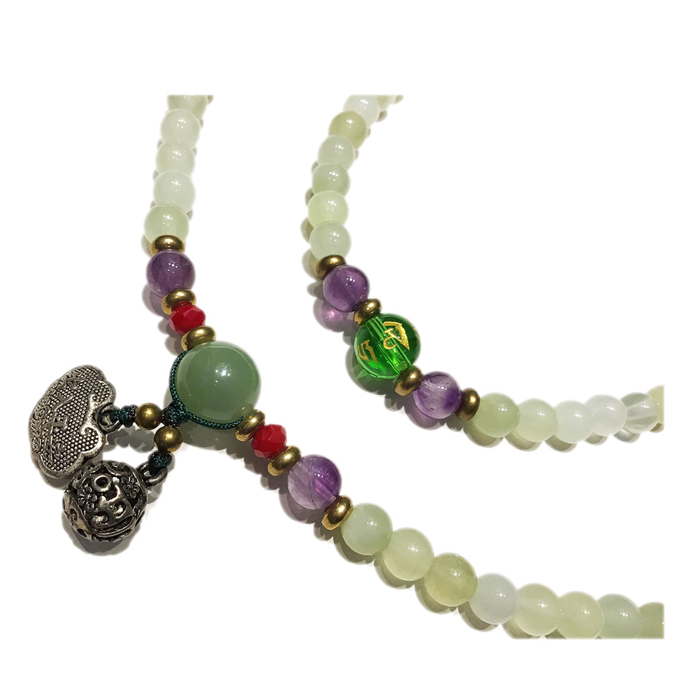 新疆玉108念珠6mm【十方】134421