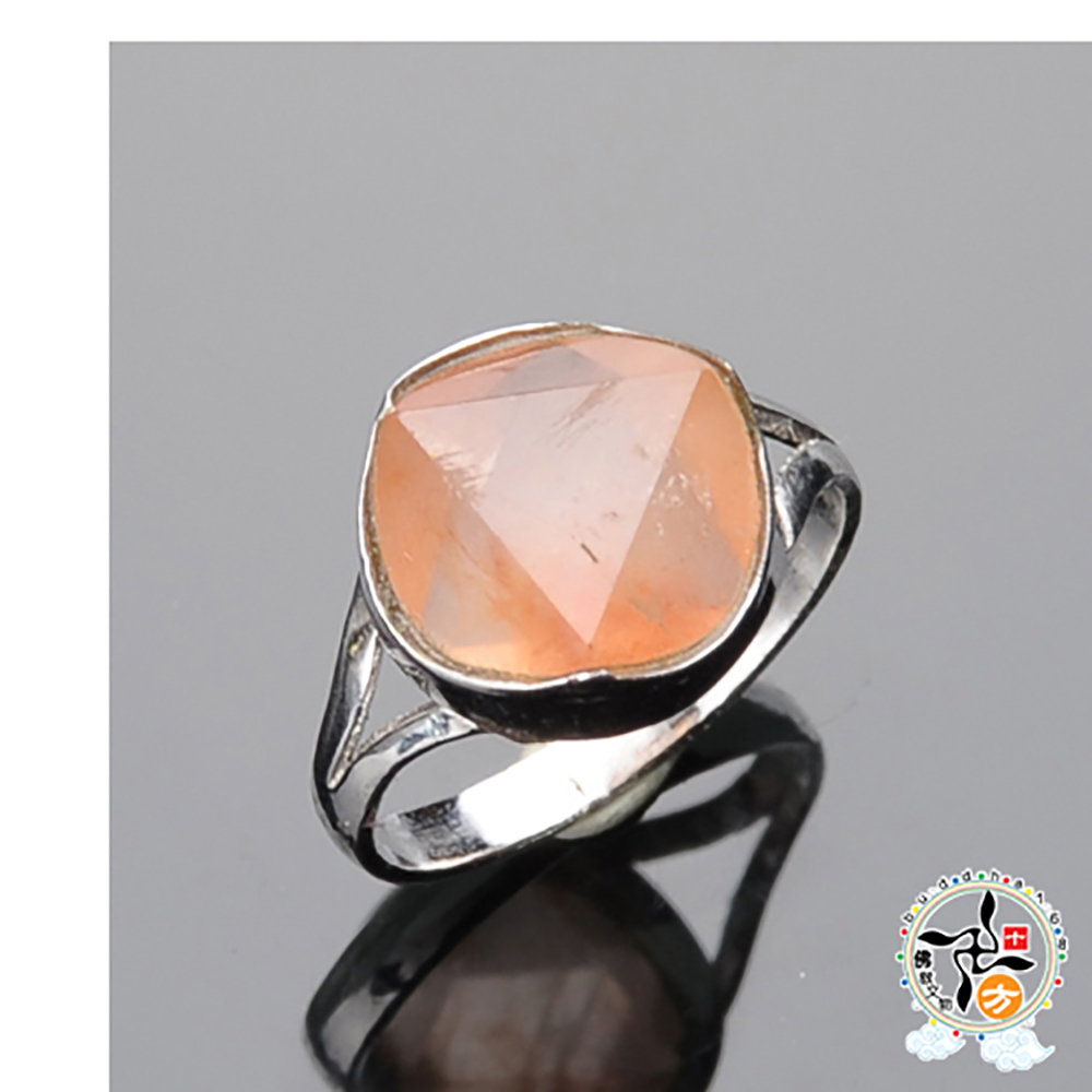 紅兔毛髮晶{大衛星}戒只 18 mm【十方】136275