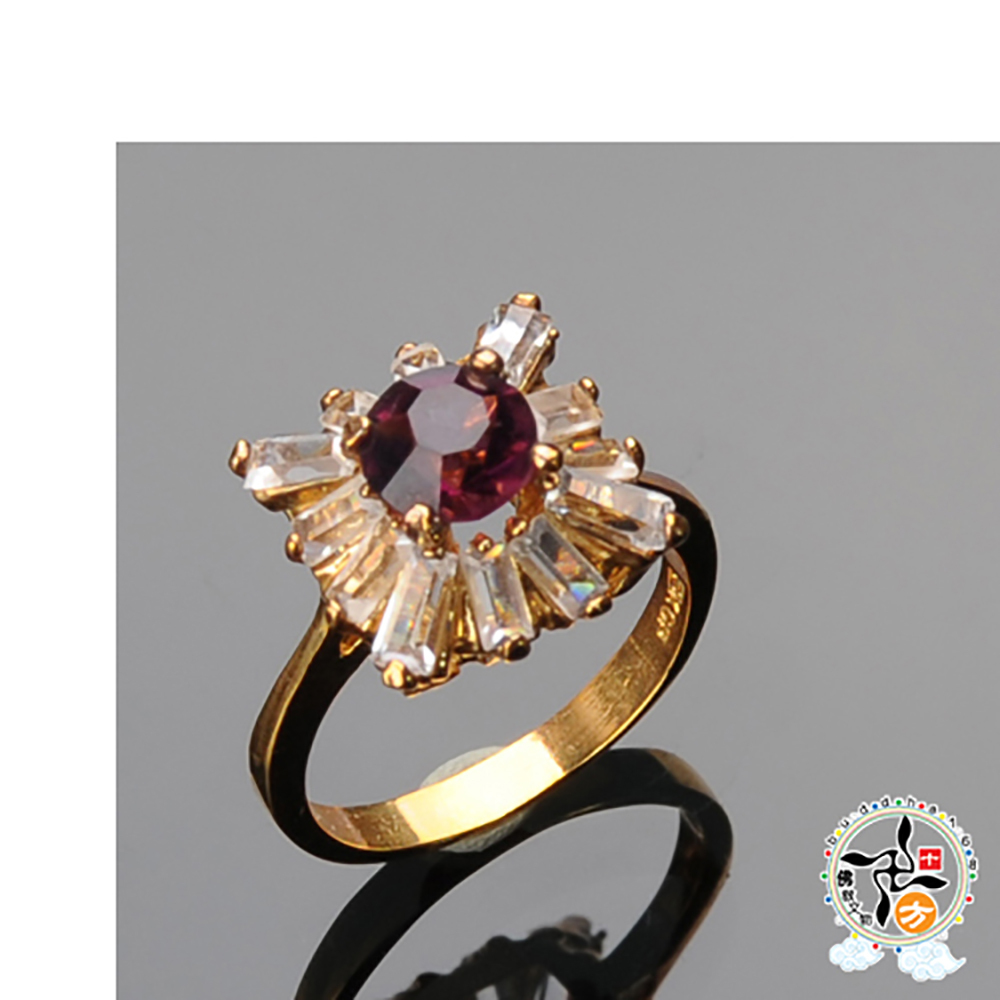 紅寶石{鑲鑽}戒只 18mm【十方】136282