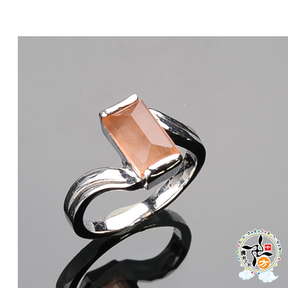 紅兔毛髮晶戒指16 mm【十方】136335