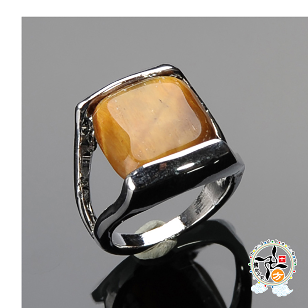 虎眼石{招財}戒只 18 mm【十方】136312