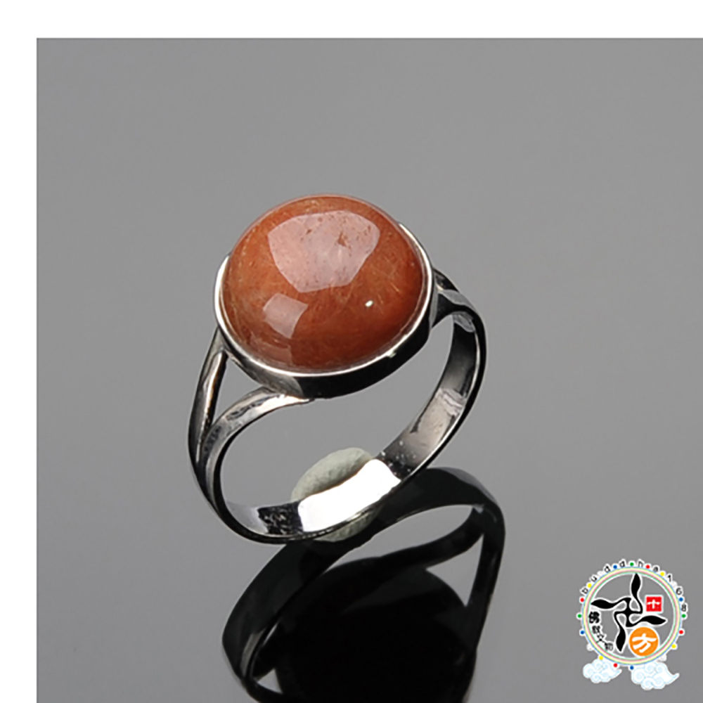 紅兔髮晶{水晶}戒只 17.5 mm【十方】136308