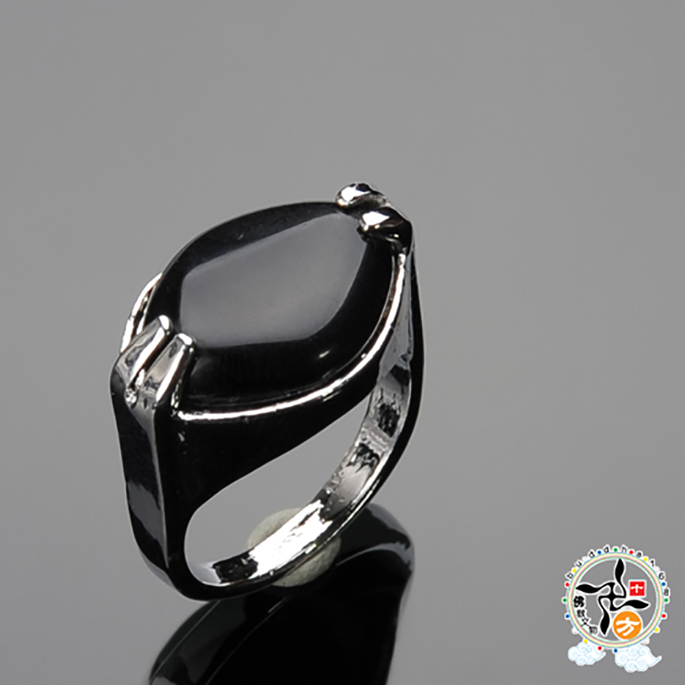 黑玉髓{防小人}戒只19mm【十方】136307