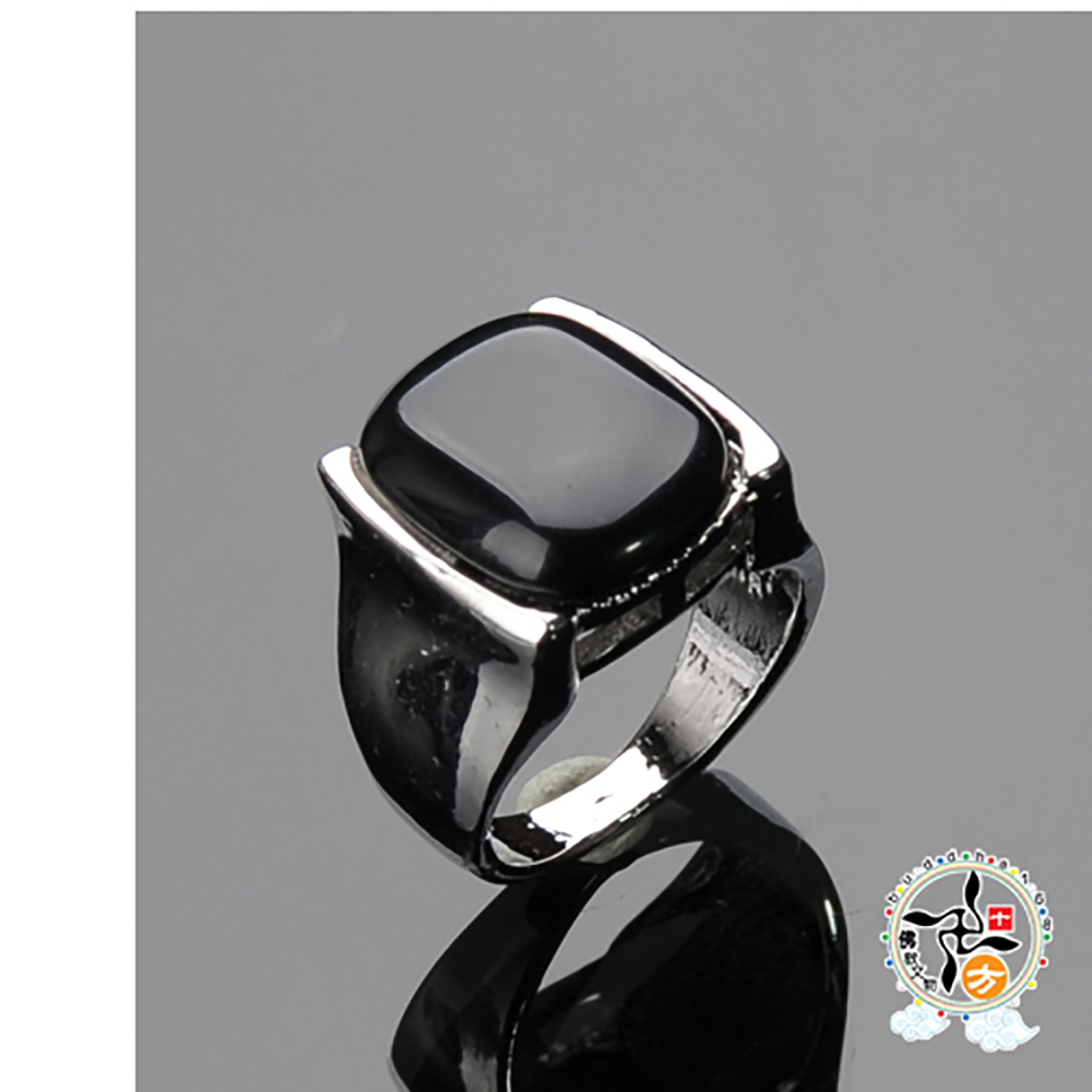 黑曜岩{防小人}戒指【十方】136324