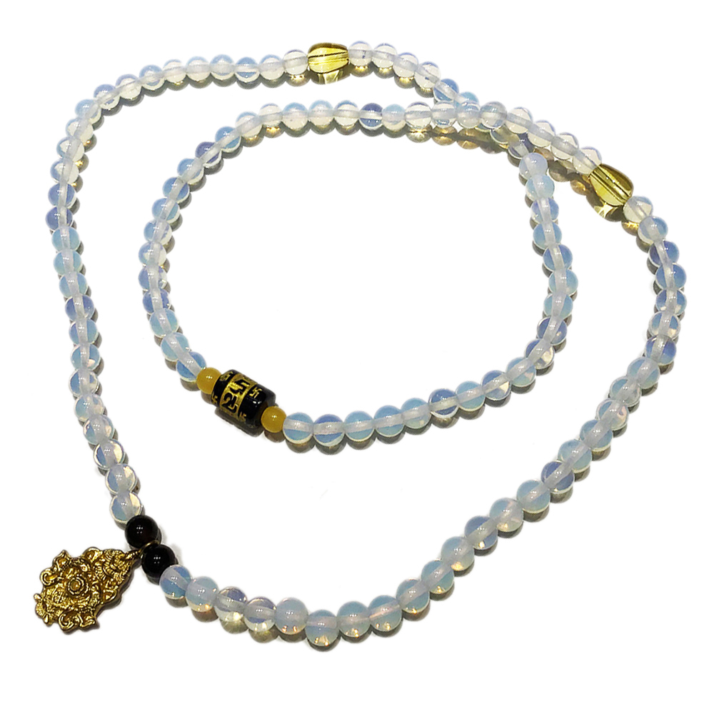 八吉祥+蛋白石108念珠6mm【十方】136755