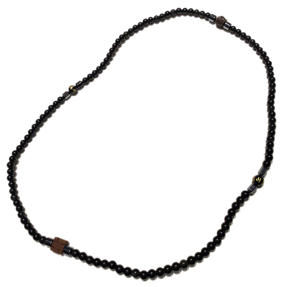 佛首+彩虹黑曜岩108念珠6mm【十方】137390