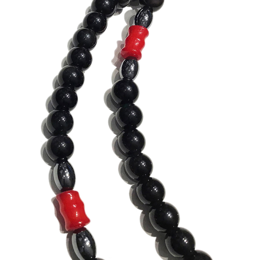 佛首+彩虹黑曜岩108念珠6mm【十方】137386