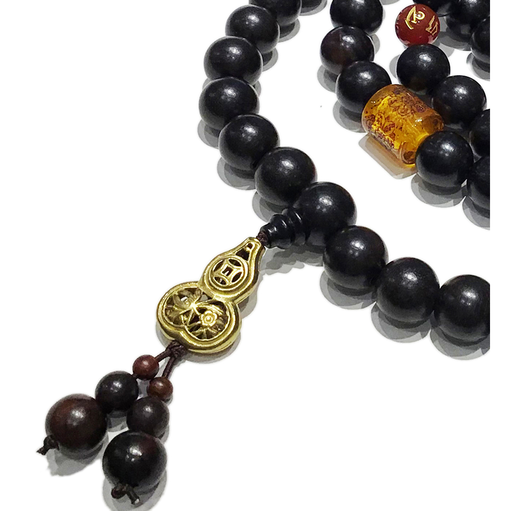 銅葫蘆+黑檀108念珠13mm【十方】137431