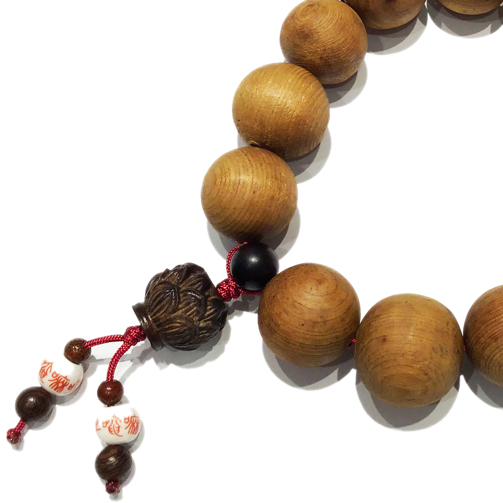 沉木蓮花+香木提珠25mm【十方】137508