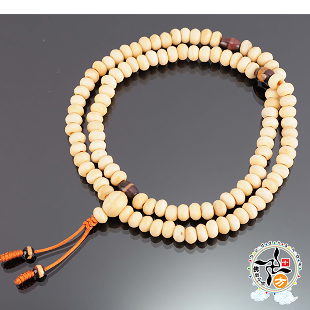 線珠+椰殼108念珠9*6mm【十方】137987