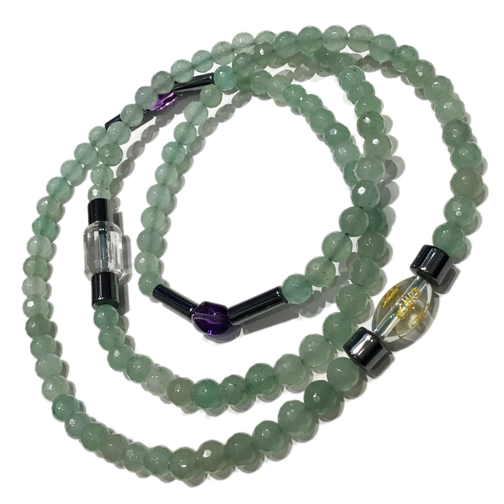 六字真言+東菱玉(晶鑽)108念珠6mm【十方】138212