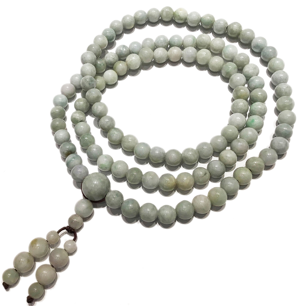 天然緬甸玉108念珠10mm【十方】138497