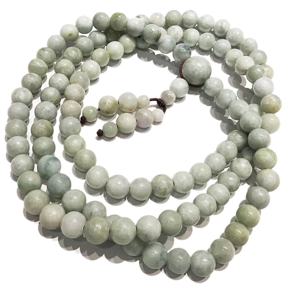 天然緬甸玉108念珠10mm【十方】138497