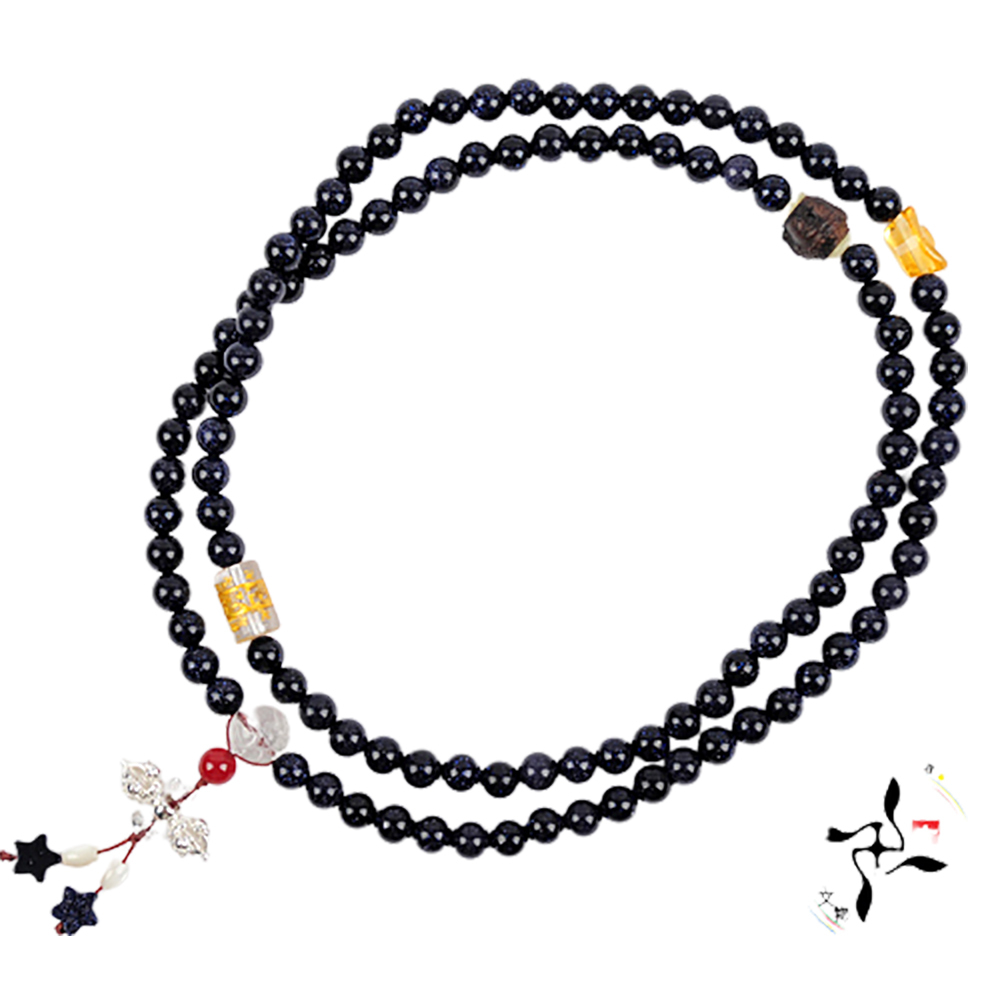 金剛鈴+藍沙石108念珠6mm【十方】139042