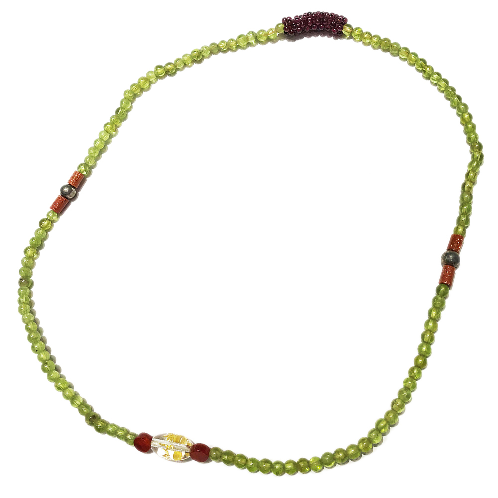 紅石榴石+橄欖石108念珠4mm【十方】139093