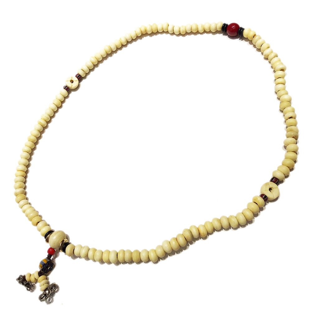 紅蜜納+椰殼108念珠9*6mm【十方】141081