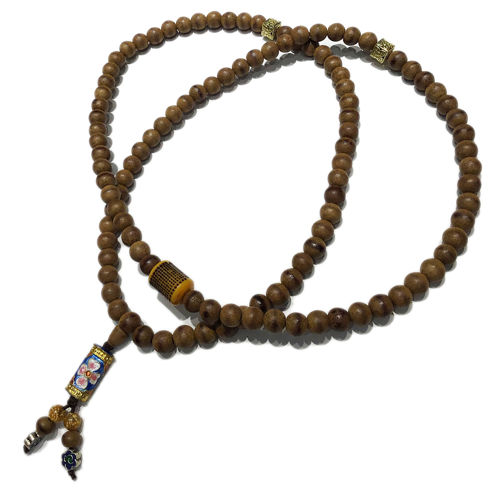 花開富貴+沉香木108念珠8mm【十方】141182