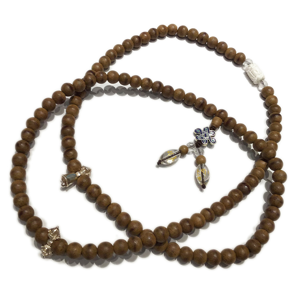 吉祥結+沉香木108念珠8mm【十方】141187