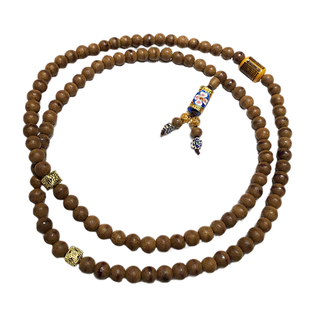 花開富貴+沉香木108念珠8mm【十方】141182