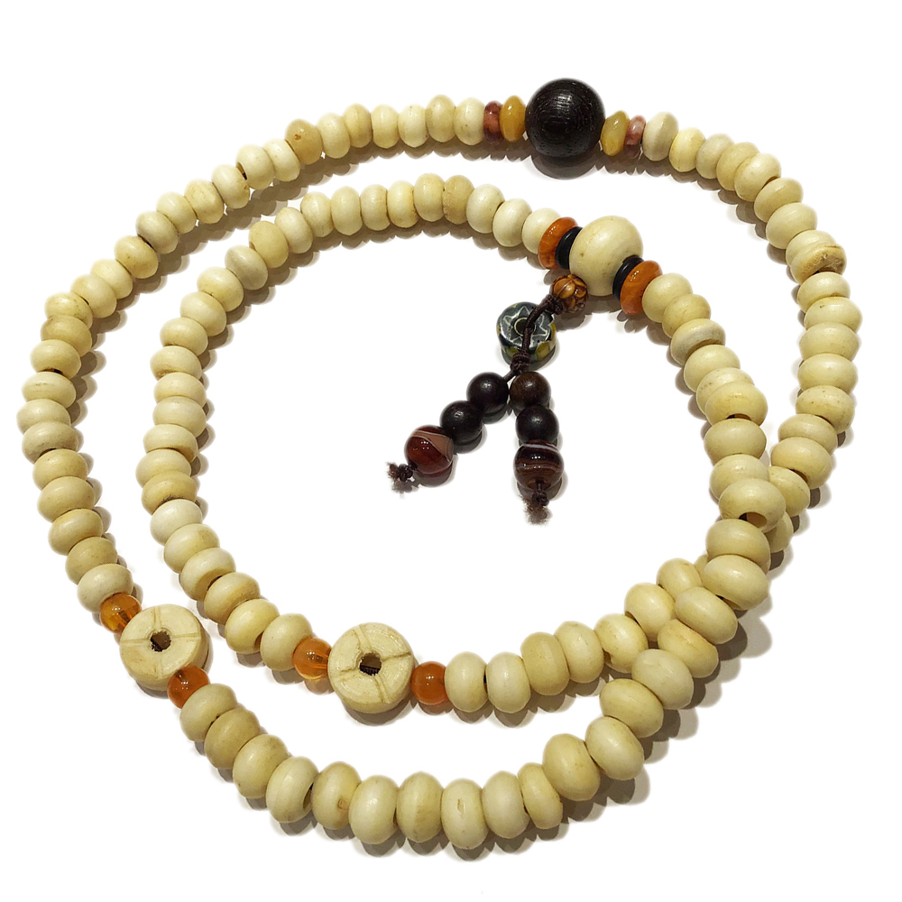 黑檀木+椰殼108念珠9*6mm【十方】141083