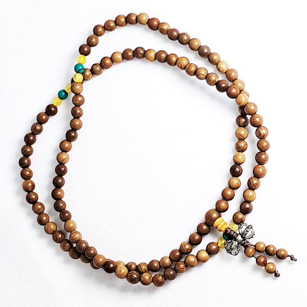 金剛杵+花梨木108念珠6mm【十方】141084