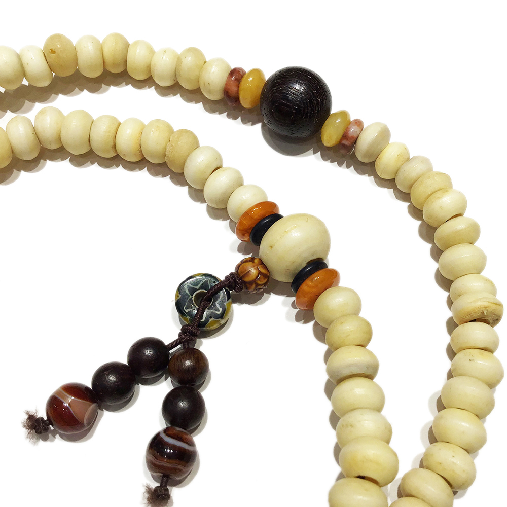 黑檀木+椰殼108念珠9*6mm【十方】141083