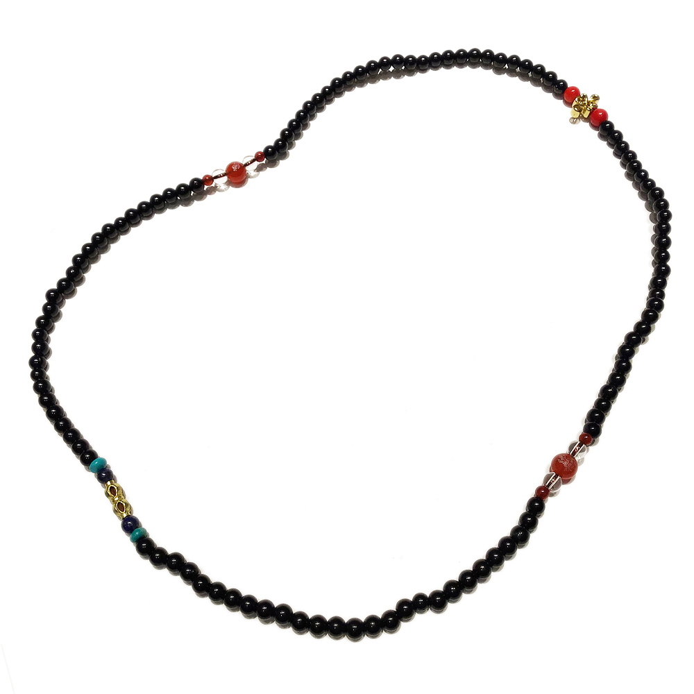 金剛杵+黑碧璽108念珠4mm【十方】142804