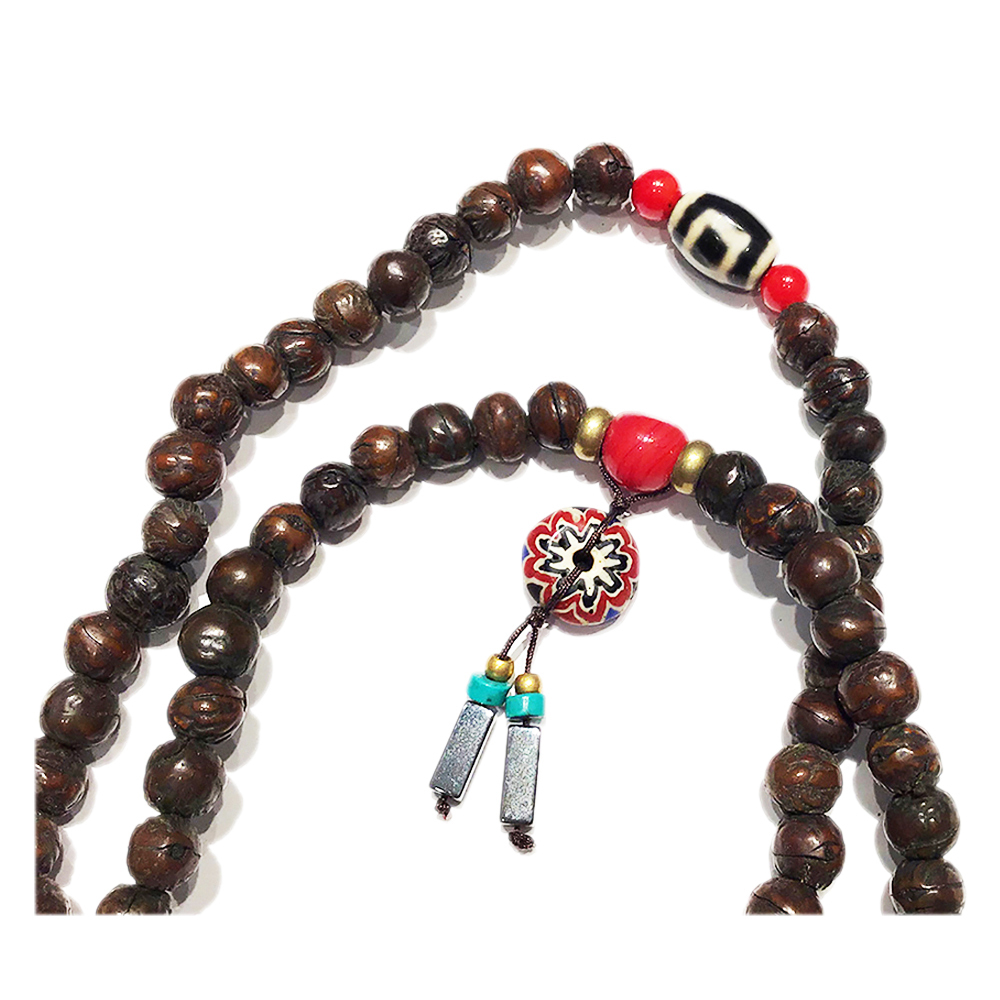 天眼珠+小鳳眼菩提108念珠7mm【十方】143370