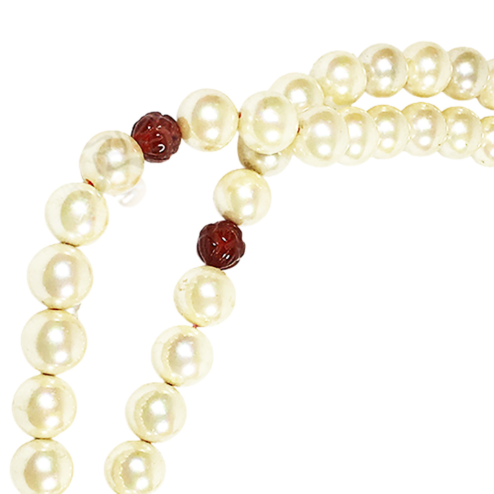平安扣+珍珠108念珠12mm【十方】143640