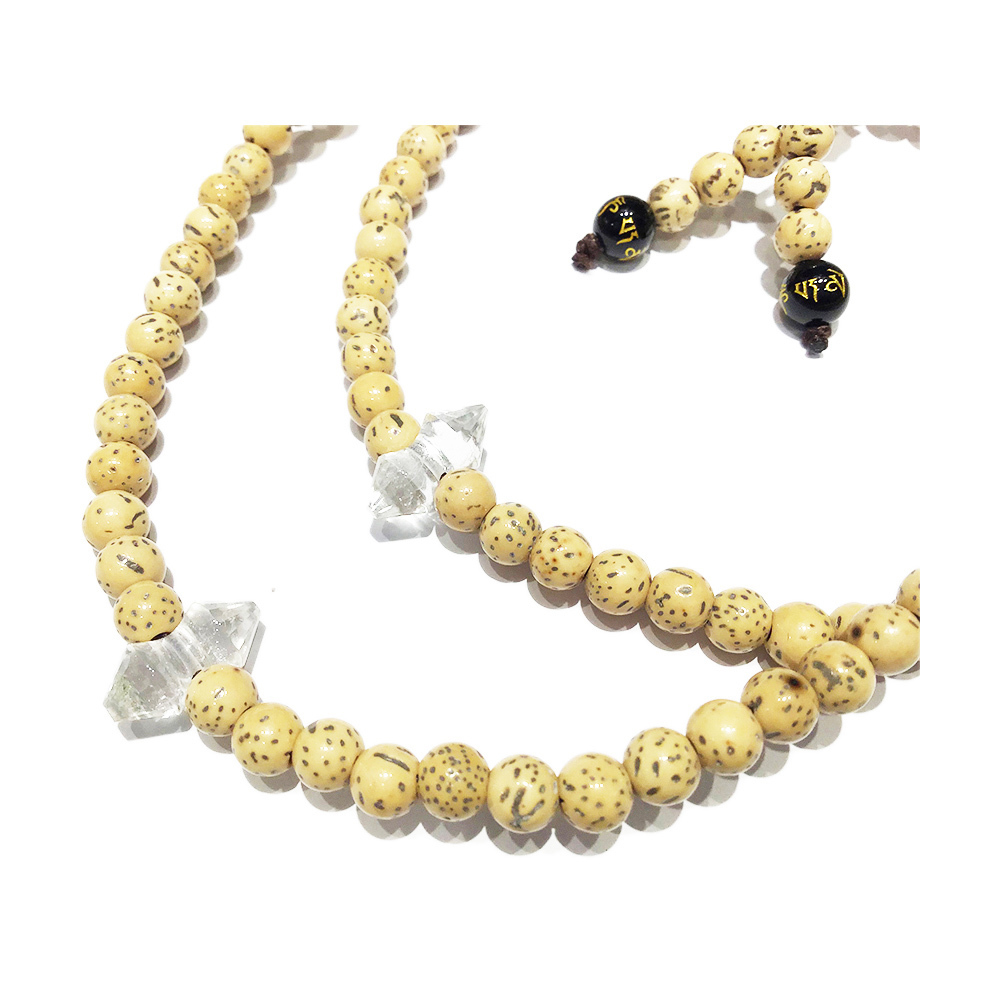 金剛杵(水晶)+星月菩提108念珠5mm【十方】143637