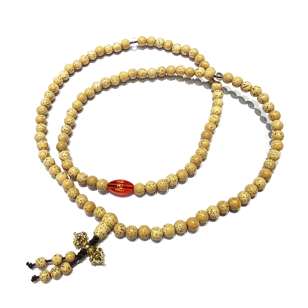 金剛杵+六字(紅琉璃)星月菩提6mm【十方】143467