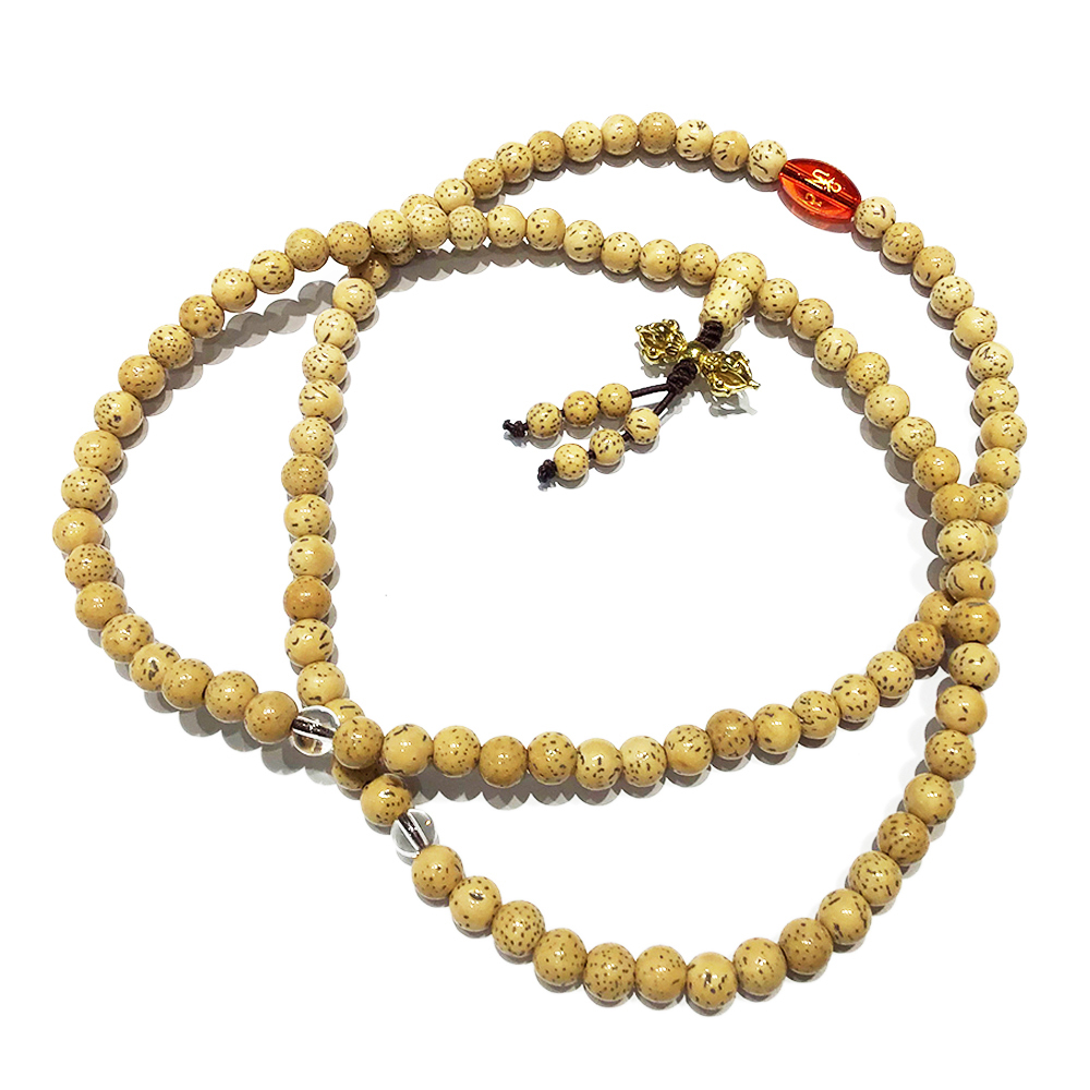 金剛杵+六字(紅琉璃)星月菩提6mm【十方】143467