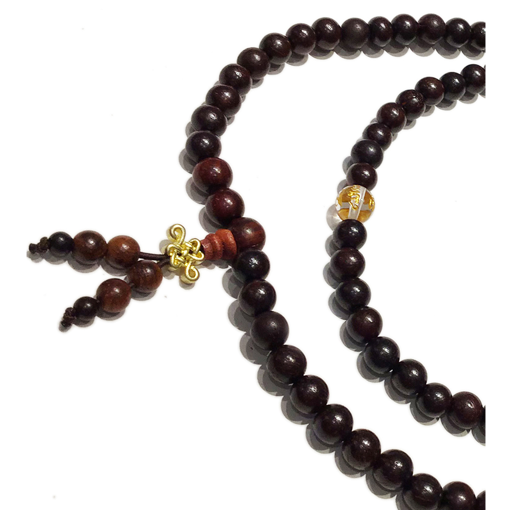 金吉祥+紫檀108念珠7mm【十方】146245