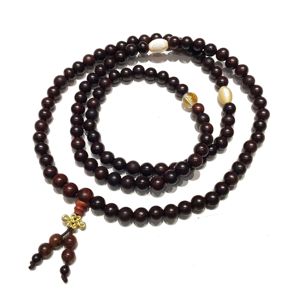 金吉祥+紫檀108念珠7mm【十方】146245