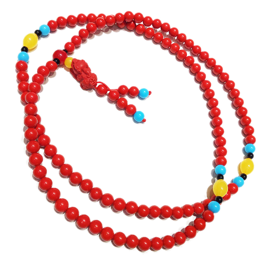 貔貅+硃砂108念珠6mm【十方】146564