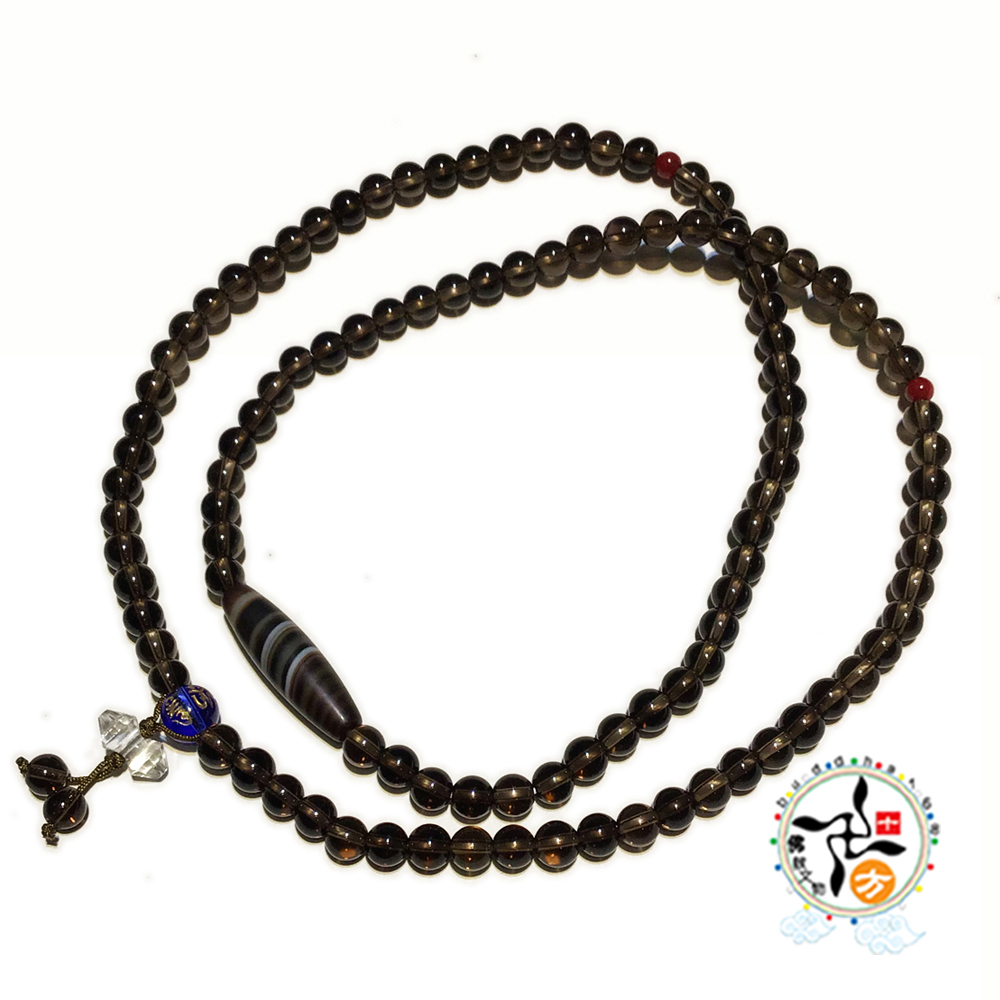 藥師天珠+茶晶108念珠6mm【十方】147718