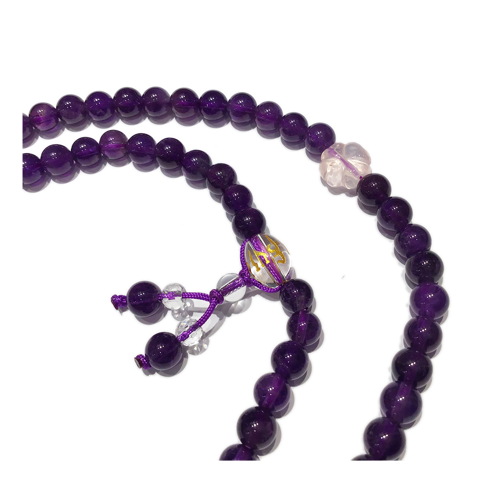 四寶+紫水晶108念珠6mm【十方】147688