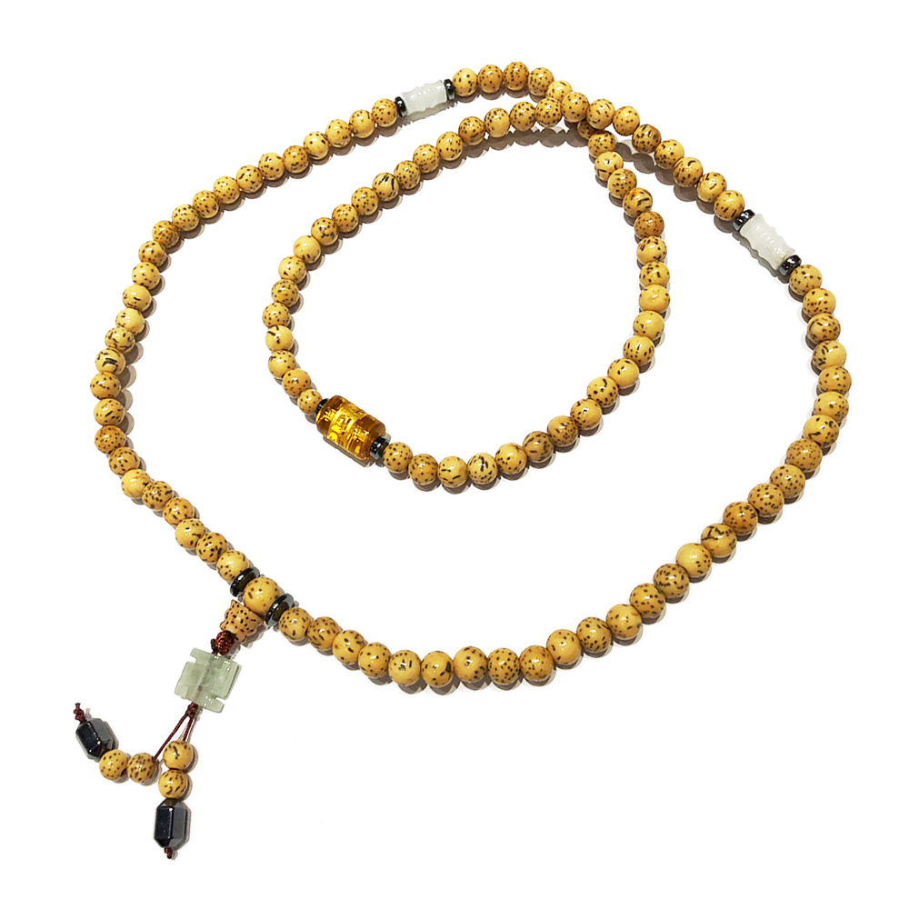 轉經輪(黃晶)&星月菩提108念珠6mm【十方】148141