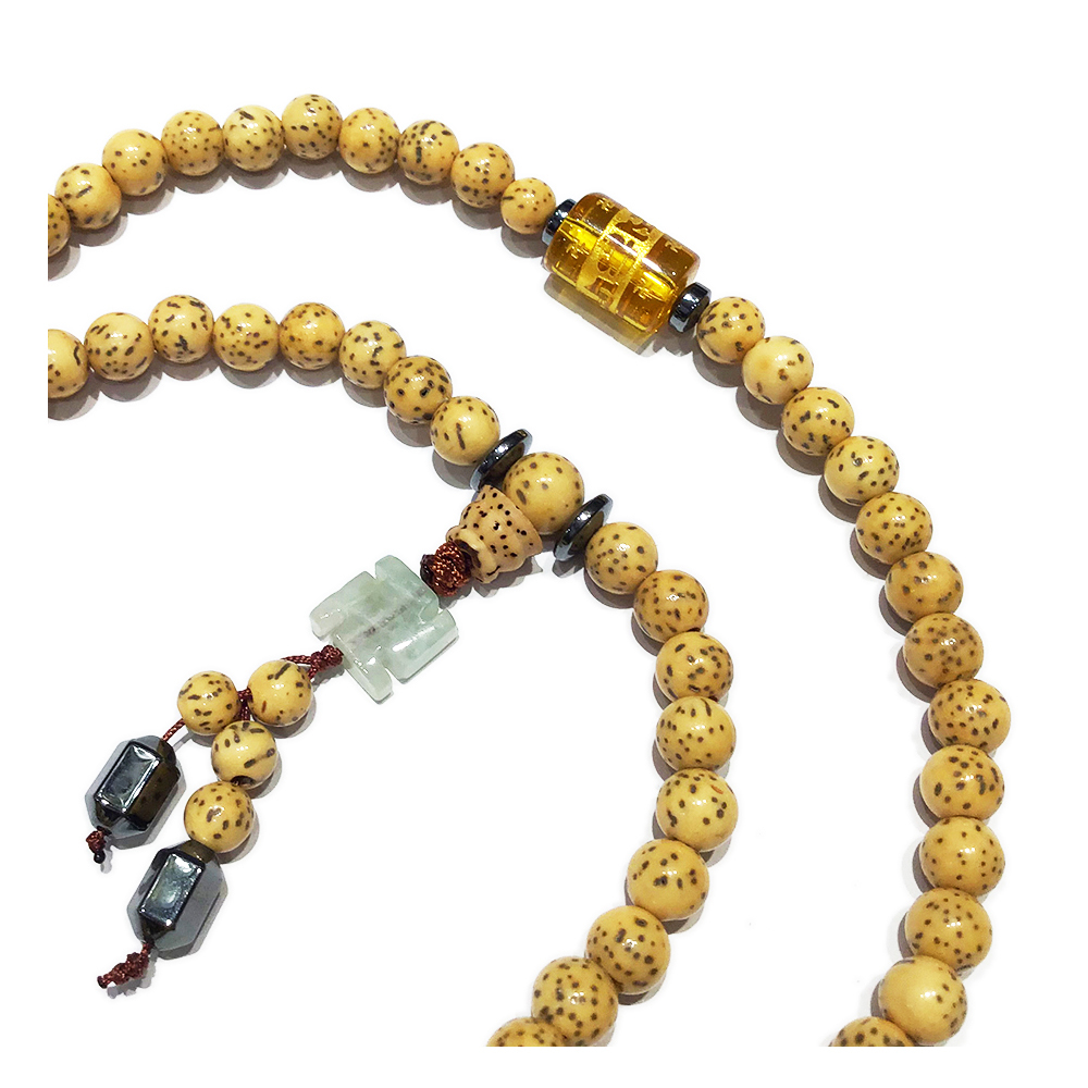 轉經輪(黃晶)&星月菩提108念珠6mm【十方】148141