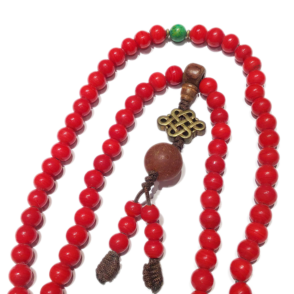 吉祥結+火山琉璃108念珠8mm【十方】148298