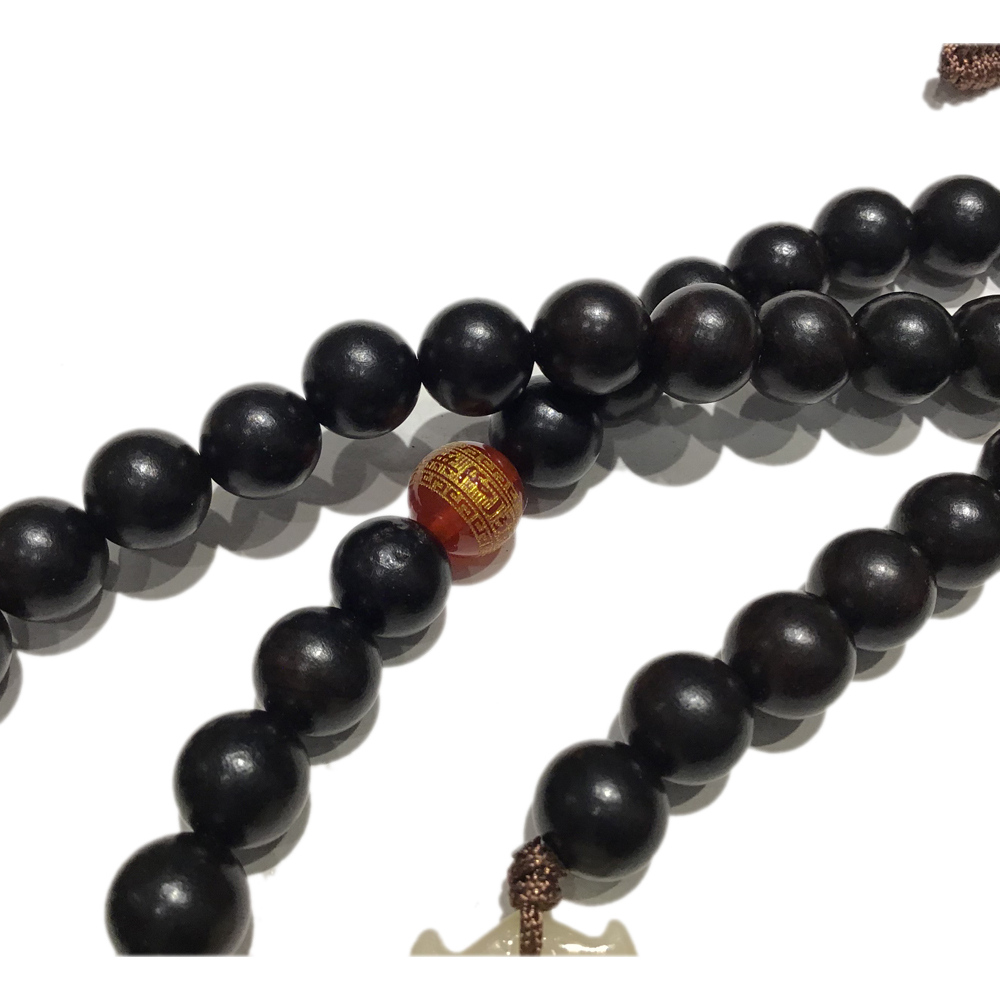 黃玉蓮花&黑檀108念珠8mm【十方】148835