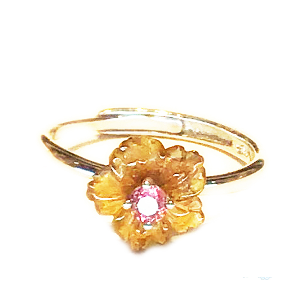 花朵 碧璽925純銀戒指【十方】148847