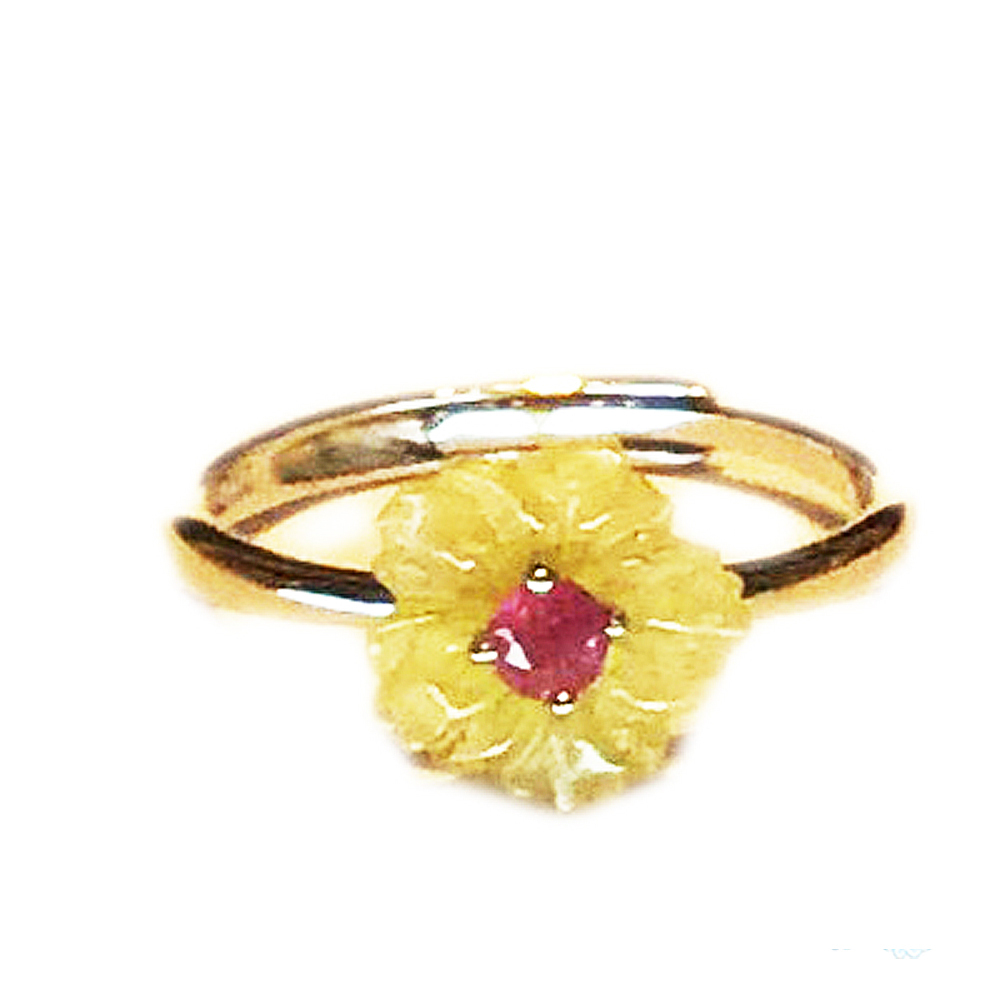 花朵 碧璽925純銀戒指【十方】148849