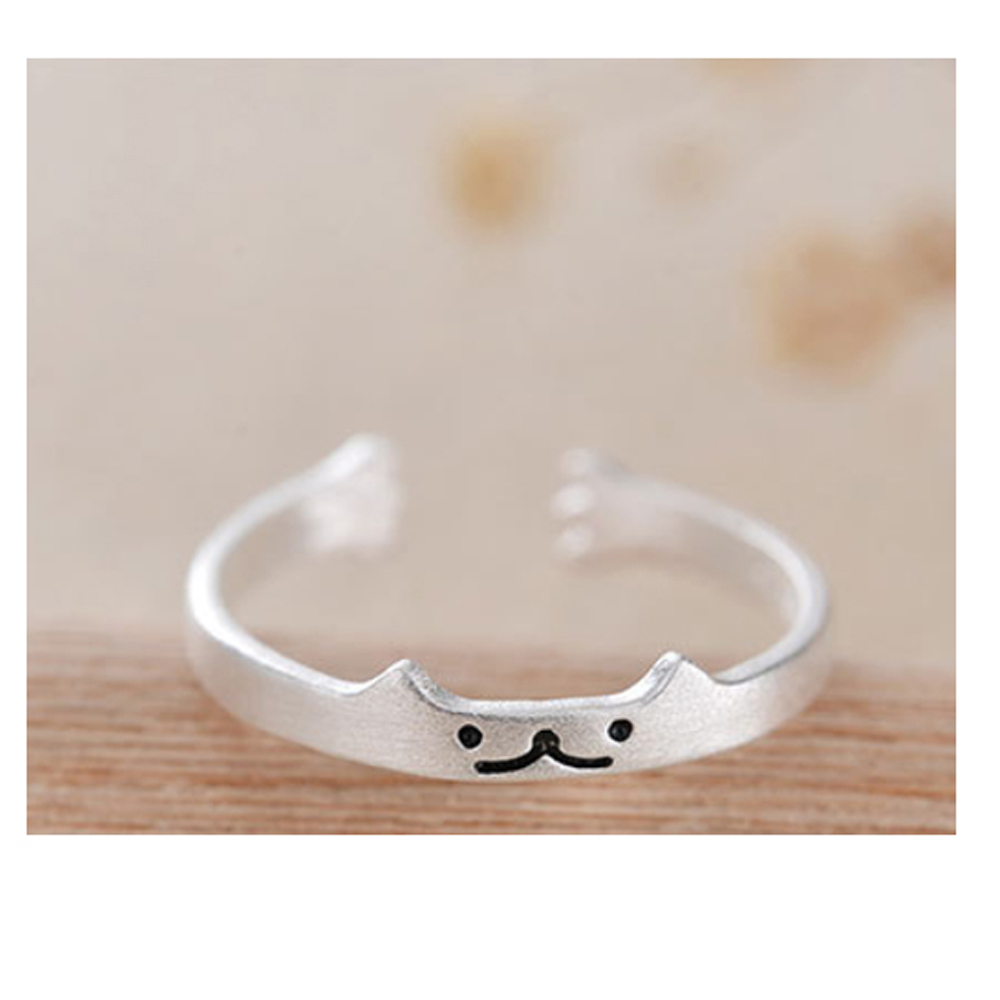 尖耳貓925純銀 戒指【十方】149293