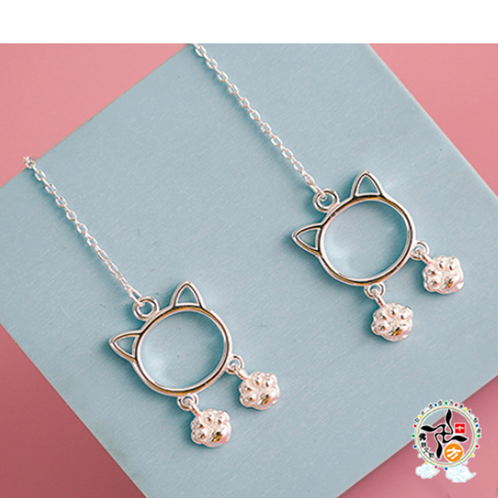 貓腳印 925純銀 耳環【十方】149327