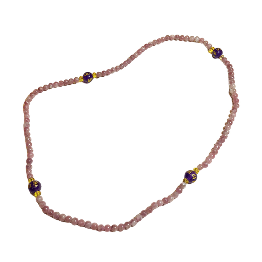 六字真言紫晶+紫碧璽108念珠4.5mm【十方】150154